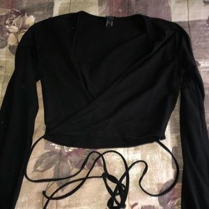 Cross body long sleeve
